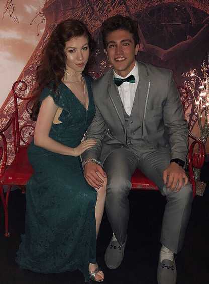Sexy Sheath V Neck Emerald Lace Slit Prom Dress Evening Dress DP8074