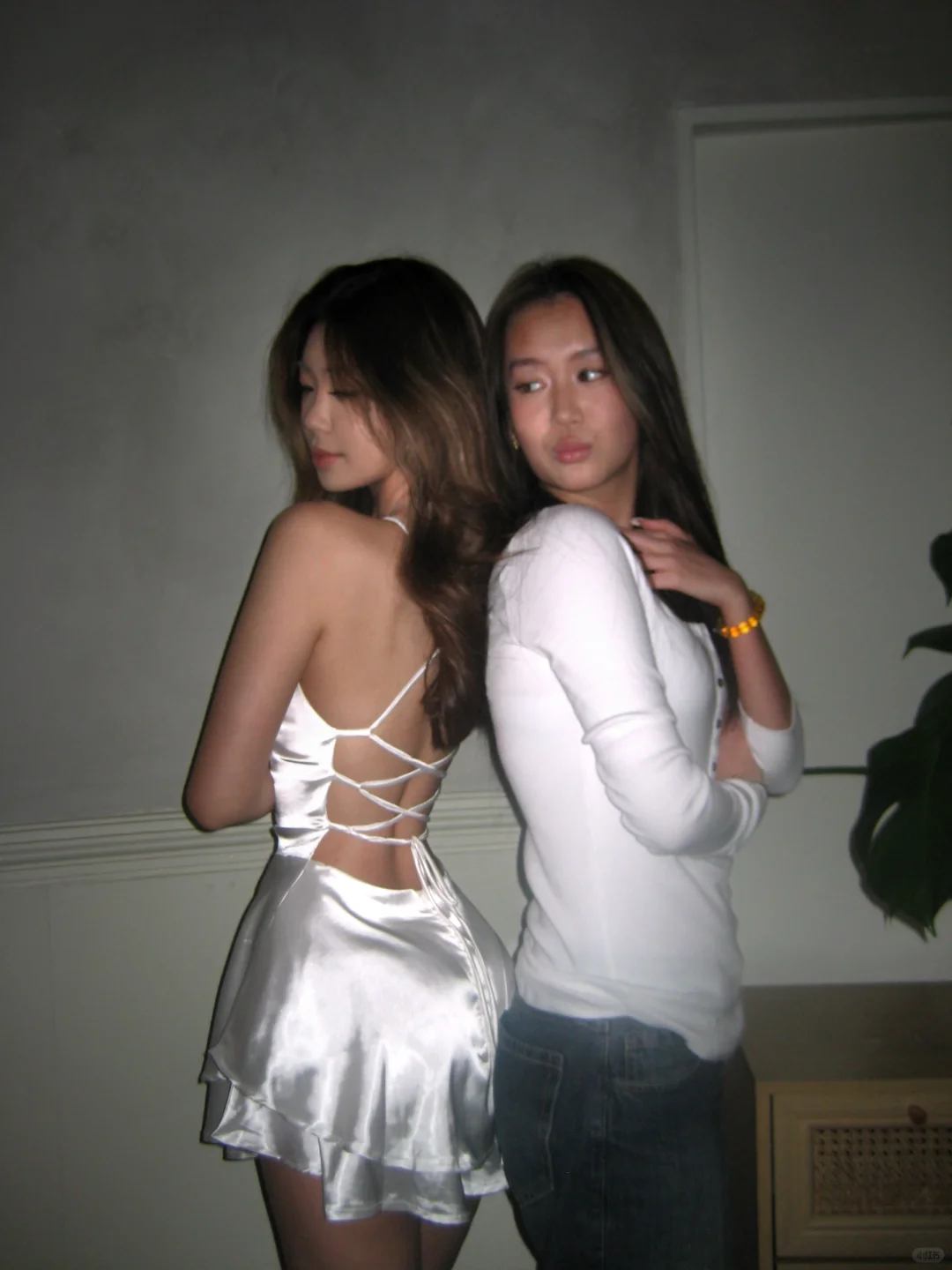 Simple A Line Spaghetti Strap White Satin Short Homecoming Dress Cocktail Dress DP2463