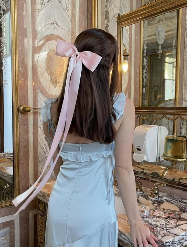 Gentle Blue Sheath Straps Floral Satin Long Prom Dress Outfits DP4433