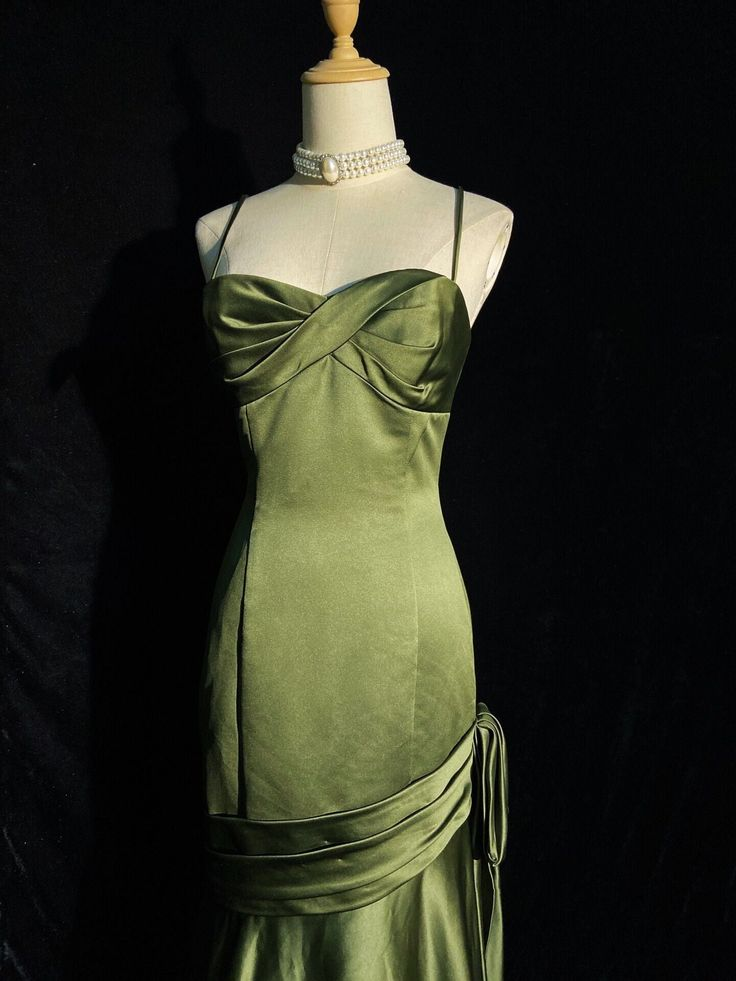 Green Sweetheart Long Evening Dress Wedding Party Dress DP126