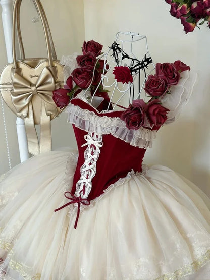 Stunning Burgundy Rose A Line Straps Velvet Satin Homecoming Dress Cocktail Dress DP7563