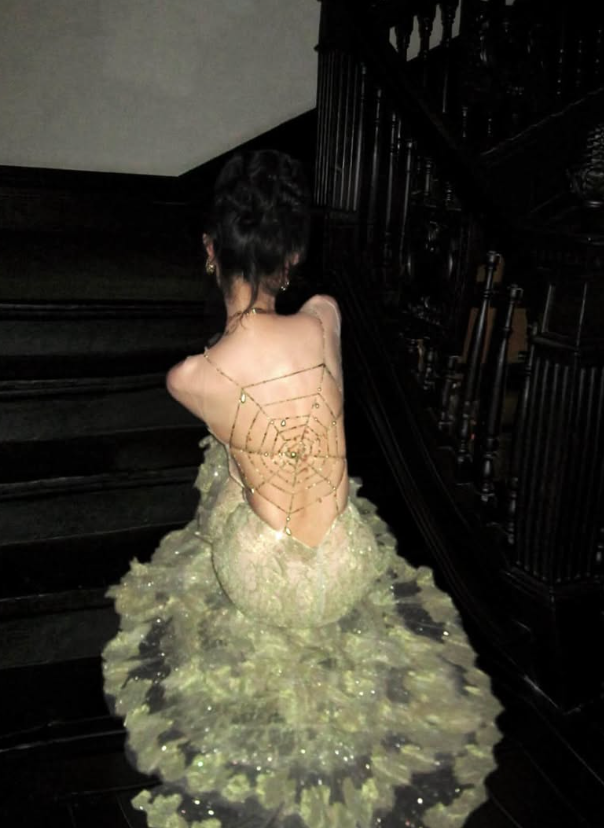 Fresh Green Mermaid Straps ExquisiteLy Backless Prom Dress Evening Dress DP6617