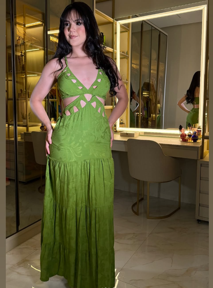 Sexy Sheath Spaghetti Strap Green Satin Prom Dress Evening Dress DP1677