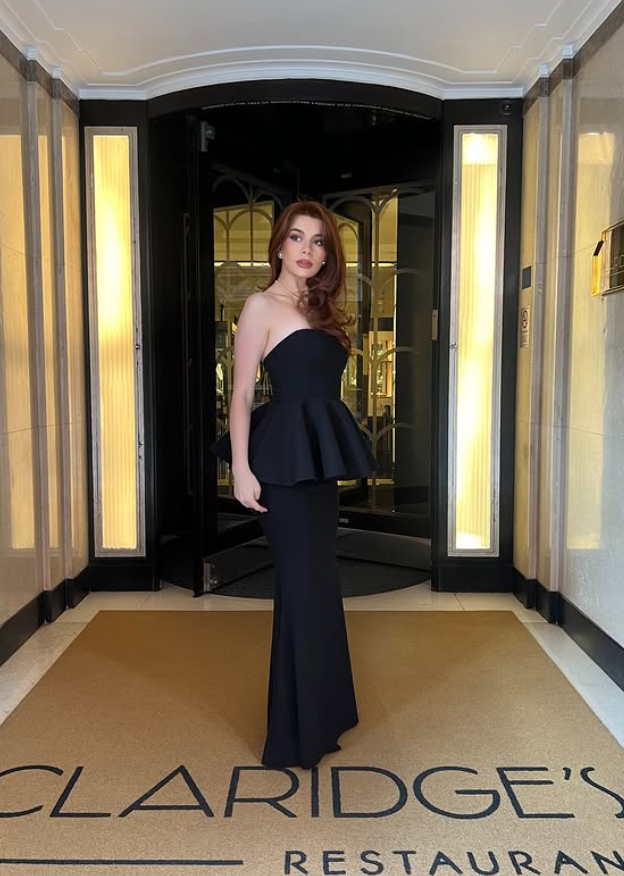 Classic Black Mermaid Strapless Satin Long Prom Dress Evening Dress DP4313