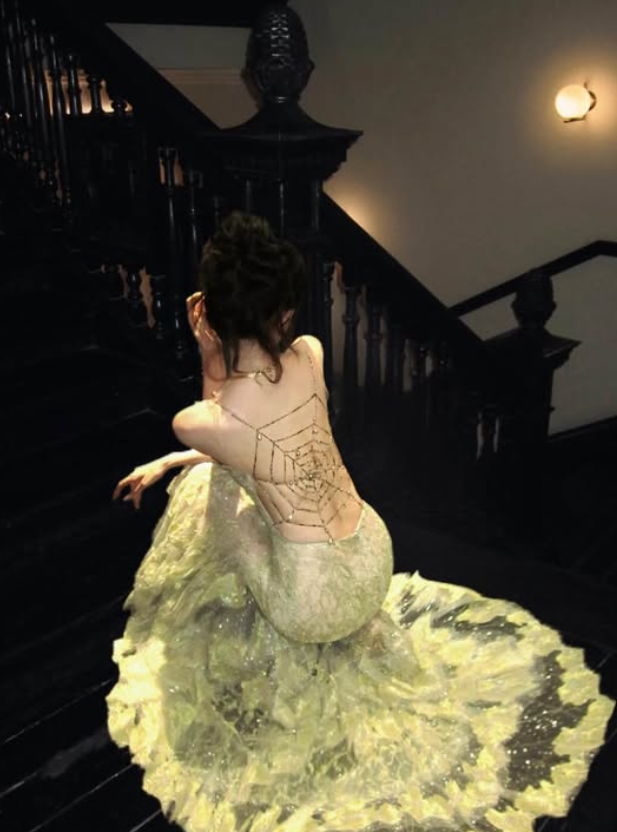 Fresh Green Mermaid Straps ExquisiteLy Backless Prom Dress Evening Dress DP6617