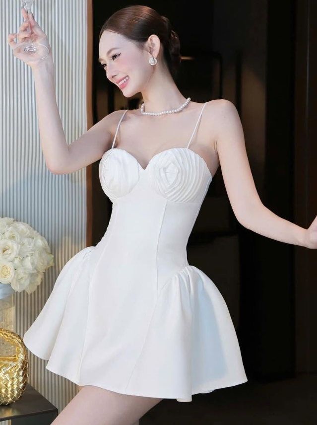 Cute A Line Spaghetti Straps Pleated Black Satin Short Homecoming Dress Cocktail Dress DP3946