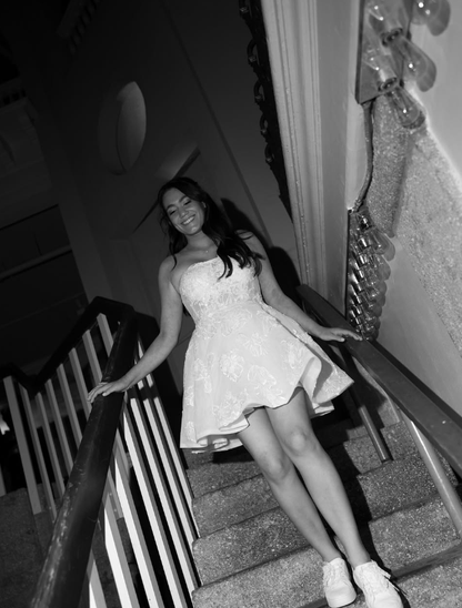 Cute A Line Sweetheart Neck Tulle Short Homecoming Dress Birthday Dress DP1807
