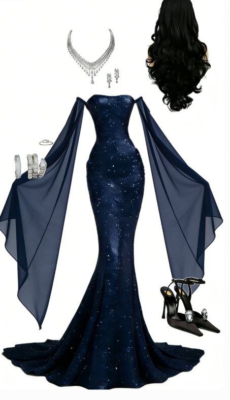 Sexy Mermaid Strapless Black Sequin Tulle Long Prom Dress Evening Dress DP4802