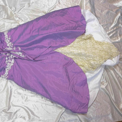 Purple Vintage Fashion Elegant Exquisite Floral Beading Long Satin Ball Gown Evening Dress Party Dress Prom Dress Fairy Dress Gothic Dress DP3071