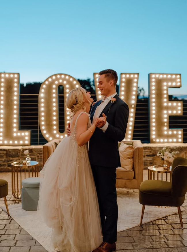 Cute A Line V Neck Beaded Tulle Long Wedding Dress DP6072