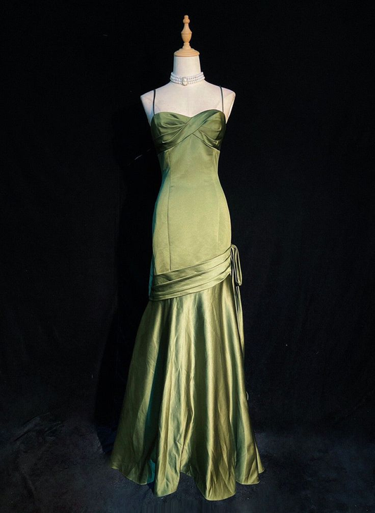 Green Sweetheart Long Evening Dress Wedding Party Dress DP126