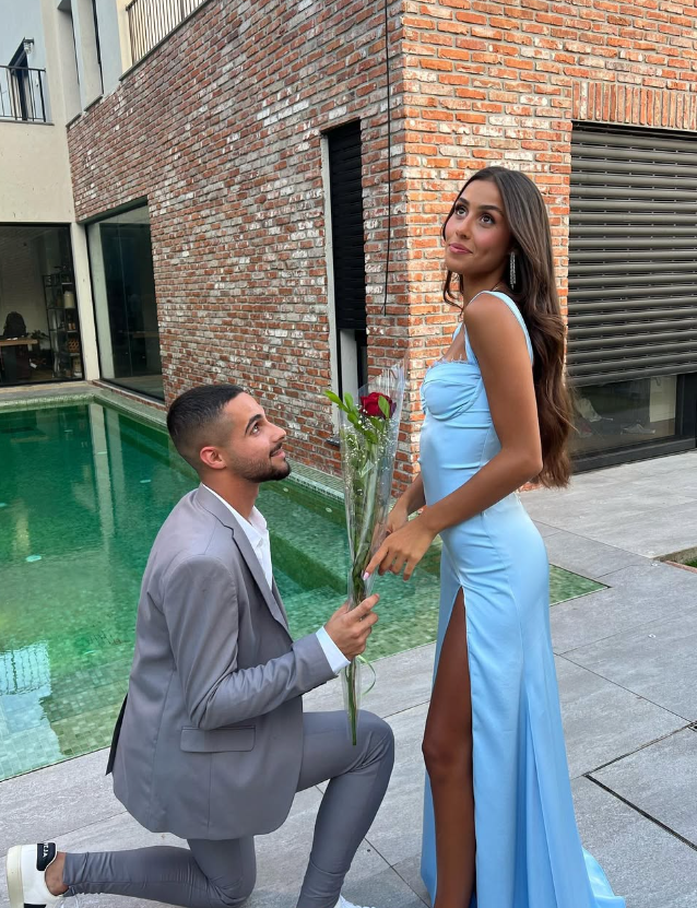 Blue Sheath Corset Satin Long Prom Dress Evening Dress with Slit DP1033