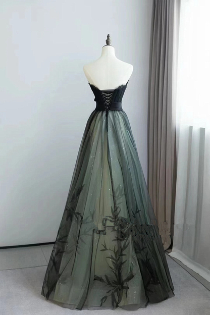 Elegant Tulle With Lace Long Prom Dress Party Dress DP233