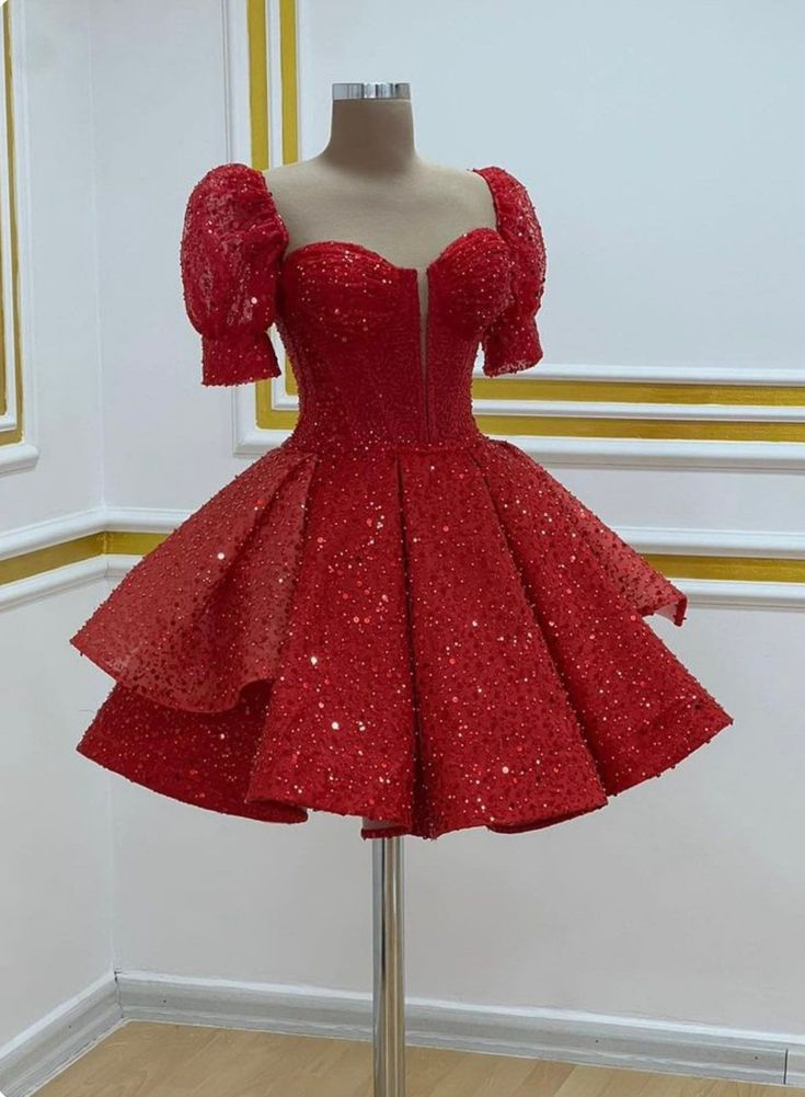 Sparkly White Mini Graduation Prom Dress Sequin Homecoming Dress DP142