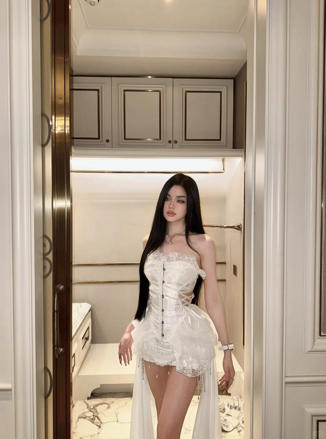 Sexy White Sheath Sweetheart Neck Beaded Chiffon Satin Short Homecoming Dress DP4480