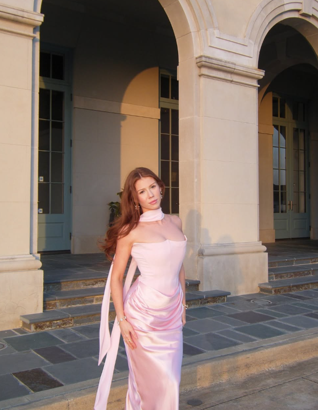 Light Pink Sheath Strapless Satin Long Prom Dress Evening Dress DP8033