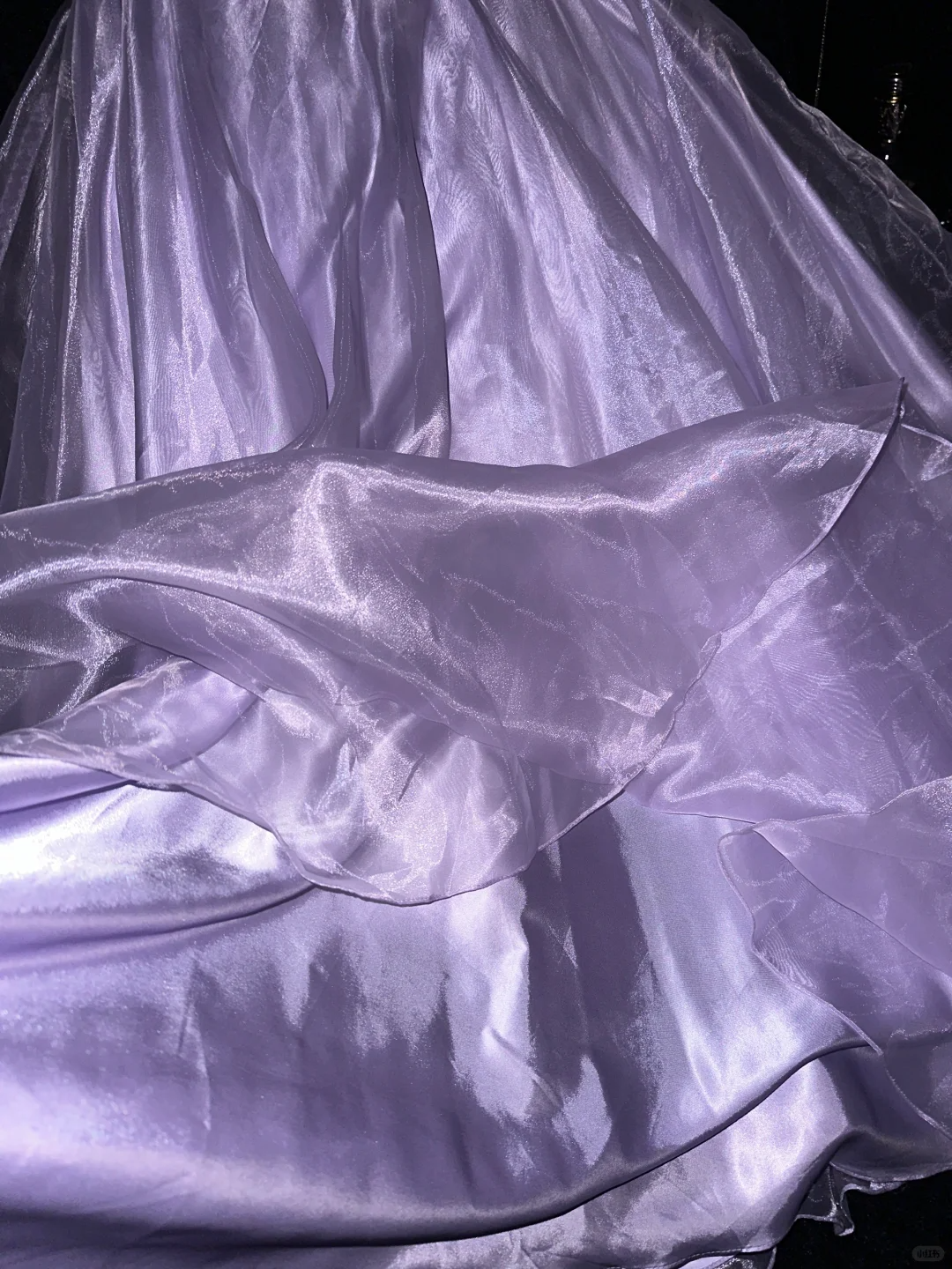 Romantic Purple A Line Spaghetti Strap Organza Satin Prom Dress 21th Birthday Dress DP3895