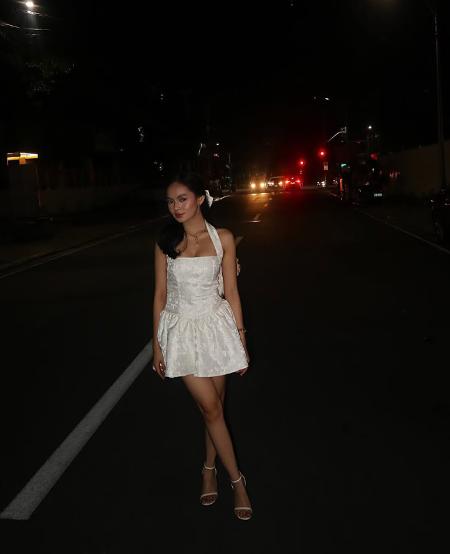 Pearl White A Line Halter Print Flower Satin Mini Homecoming Dress Birthday Dress DP2615