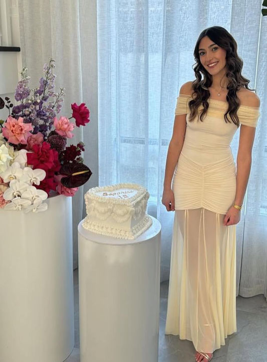 Mermaid Off the Shoulder Chiffon Long Prom Dress Evening Dress DP1259
