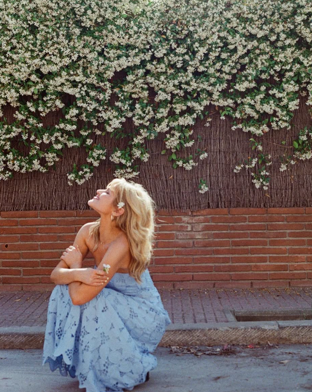 Cute A Line Strapless Blue Lace Long Prom Dress Evening Dress DP1511