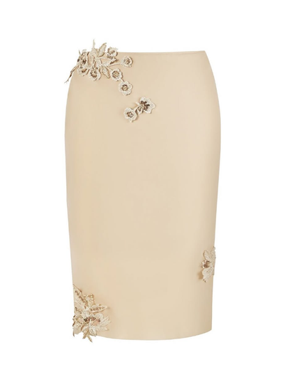 Apricot Sheath Two Piece Appliques Chiffon Short Homecoming Dress Outfits DP5120