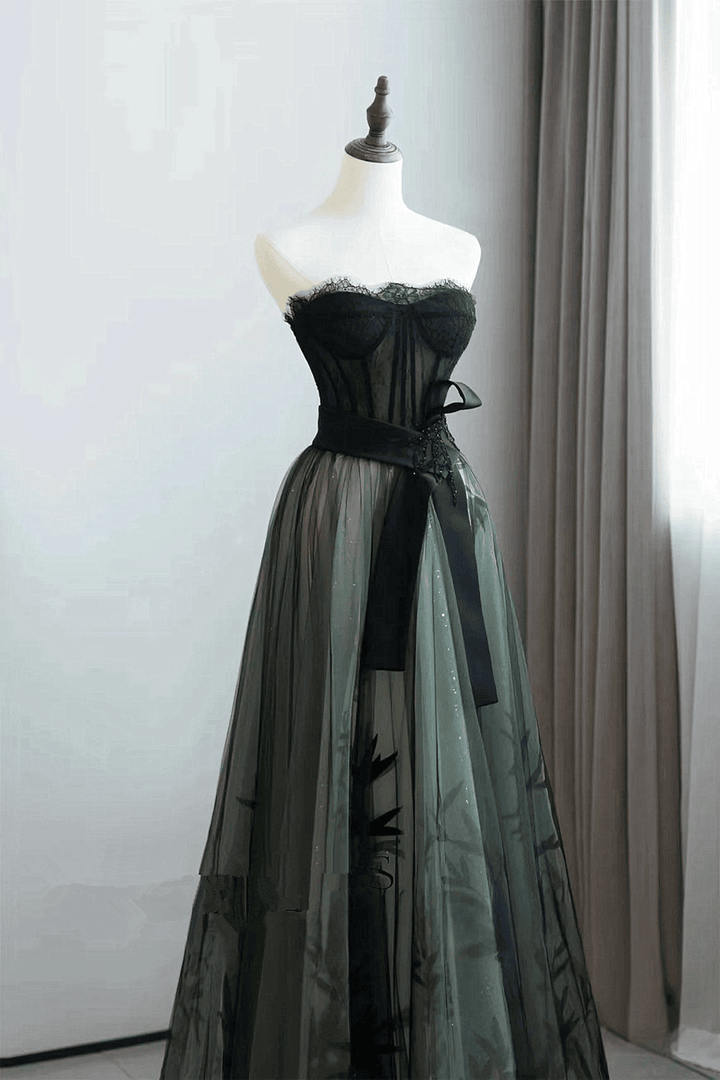 Elegant Tulle With Lace Long Prom Dress Party Dress DP233