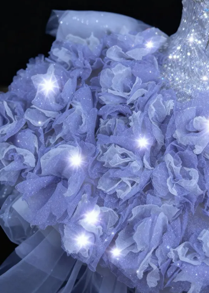 Sweety A Line Sweetheart Neck Exquisite Rhinestone Sequin Tulle Short Homecoming Dress DP4639