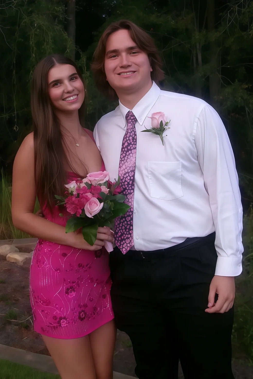 Stylish Sheath Spaghetti Straps Hot Pink Short Homecoming Dress with Beading DP7323