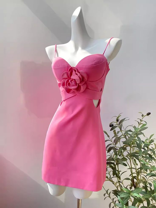 Pink Birthday Dress Short Homecoming Dress DP549