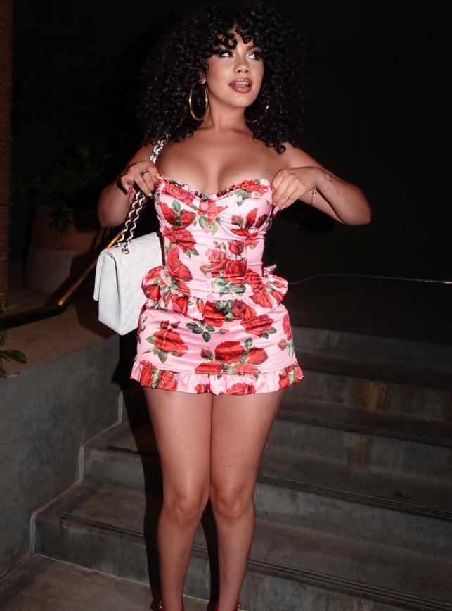 Two Piece Print Floral Sheath Sweetheart Neck Satin Mini Homecoming Dress Birthday Dress Outfits DP3091