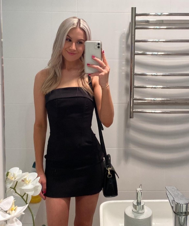 Sexy Black Sheath Strapless Simple Satin Short Prom Dress Homecoming Dress DP7465