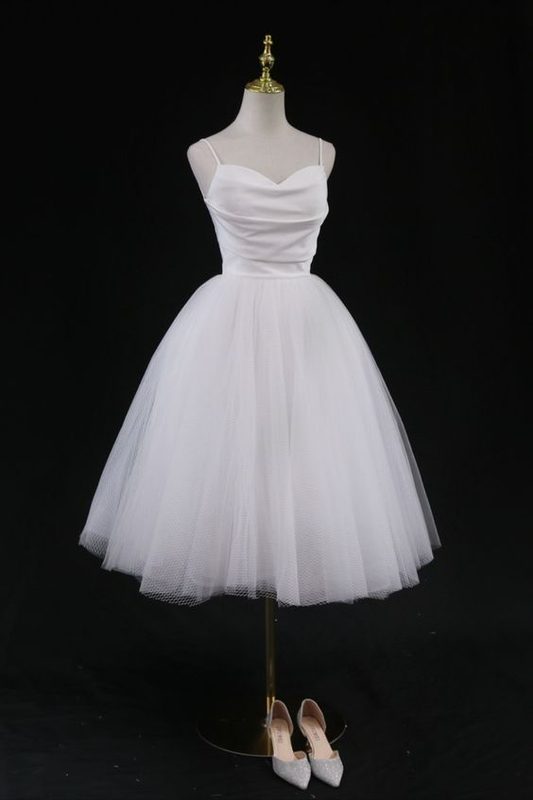 Vintage Style White Homecoming Dress DP542