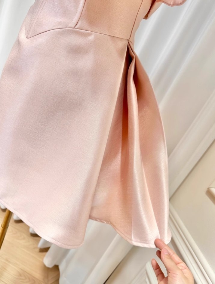 Simple Spaghetti Straps Pink Birthday Dress Homecoming Dresses DP466