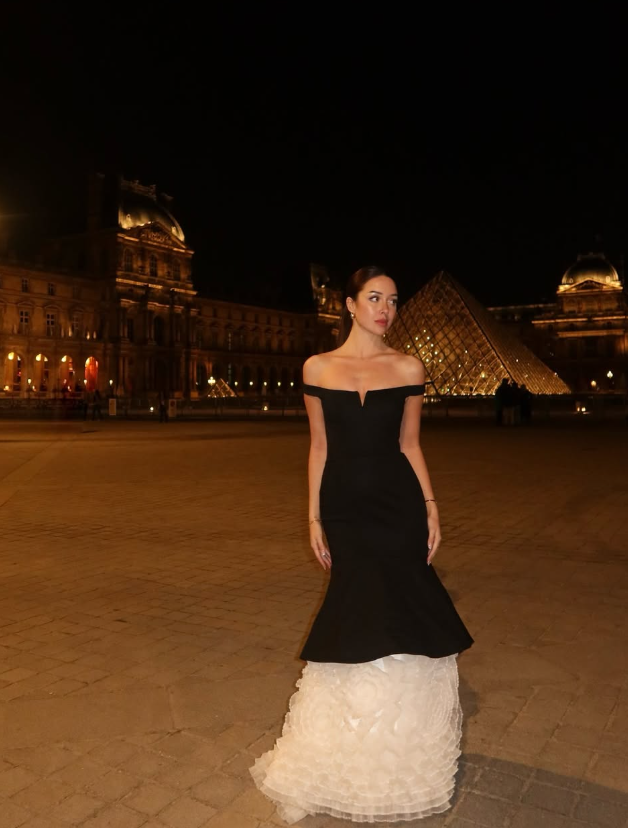 Stunning Mermaid Black Satin White Floral Organza Prom Dresses Evening Dress Date Dress DP3418