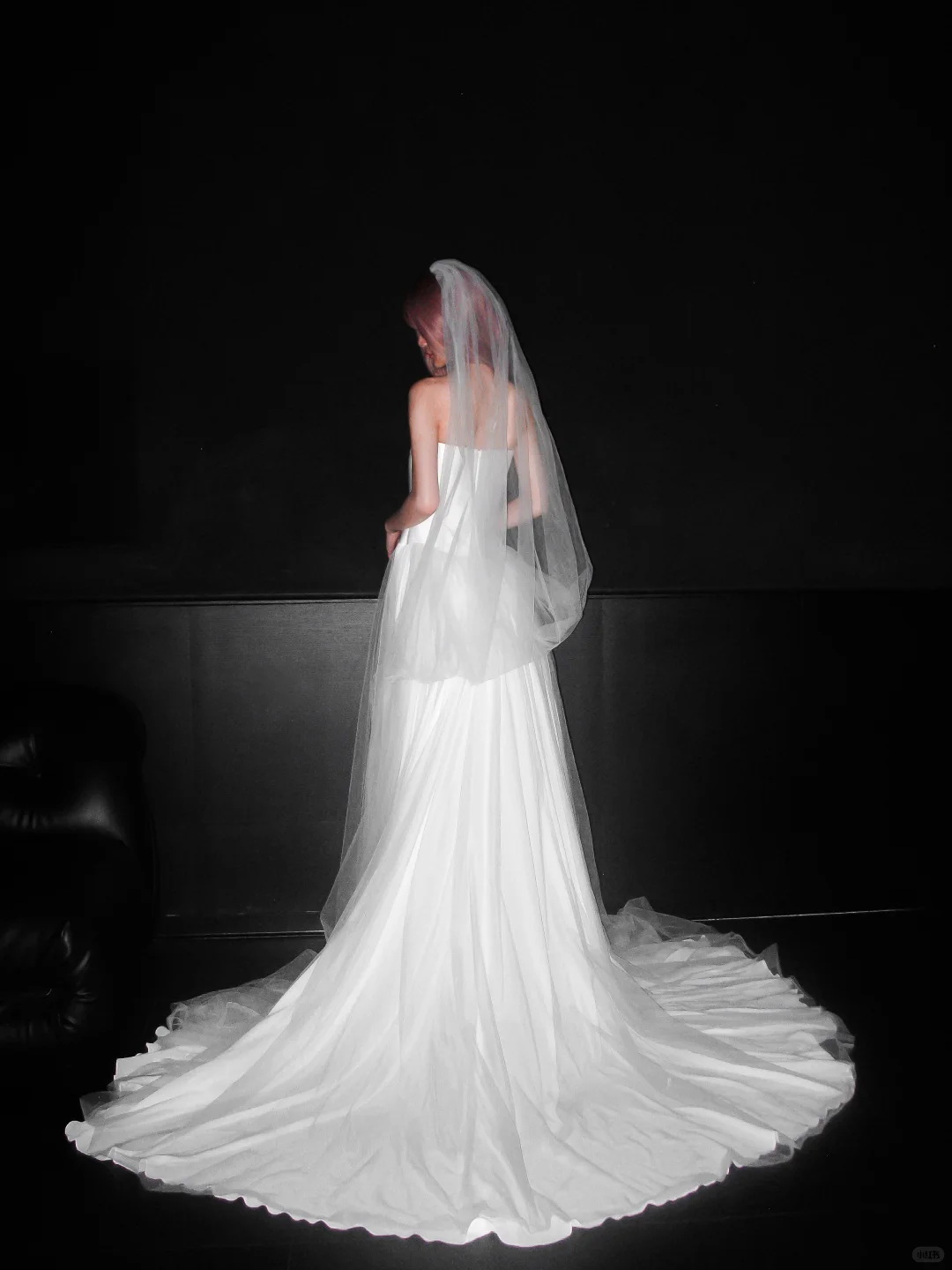 Classic Simple A Line Strapless White Tulle Satin Wedding Dress DP5187