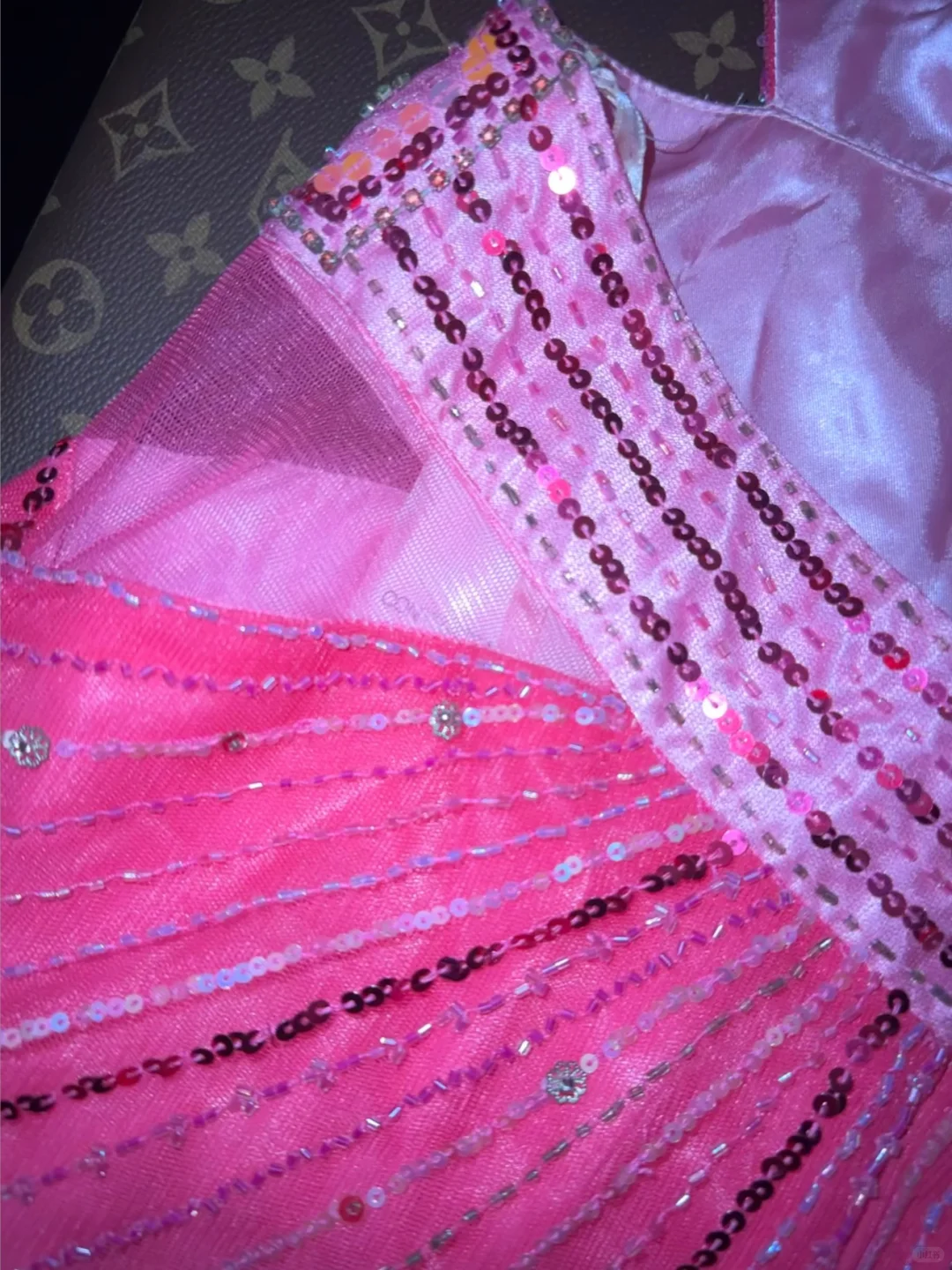 Vintage Pink Ombre Mermaid Halter Beaded Satin Tulle Prom Dress Party Evening Dress DP5355