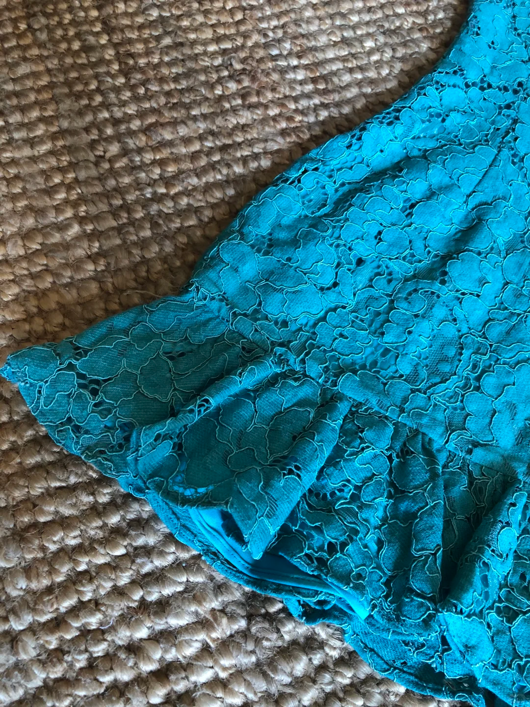 Lake Blue A Line Strap Lace Short Prom Dress Homecoming Dress DP5456