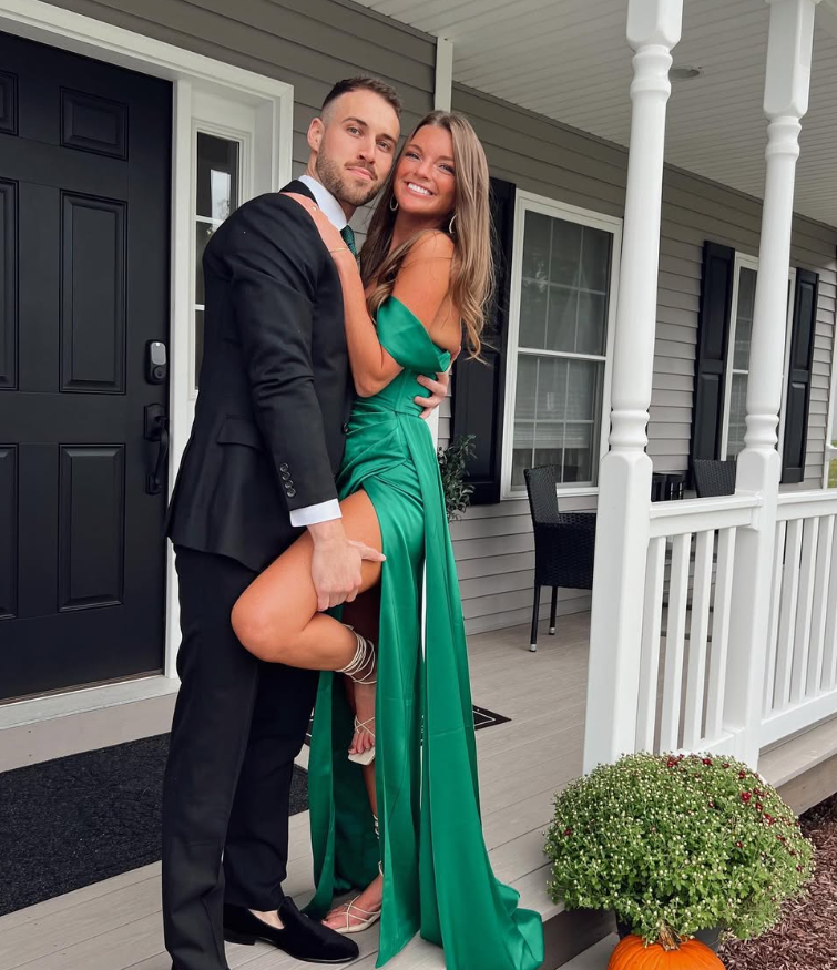 Elegant Emerald A Line Straps Corset Satin Long Prom Dress Party Dress DP4986