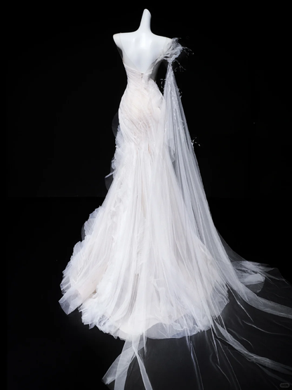 Stunning Mermaid Layered Tulle Prom Dress Evening Dress Date Dress DP3226