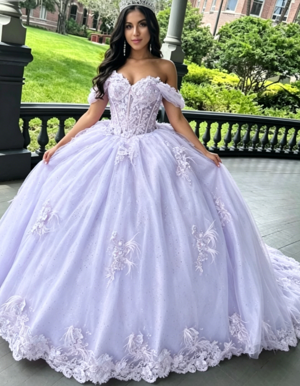Pink Tulle Ball Gown Sweet 16 Prom Dress Quinceanera Dress DP690