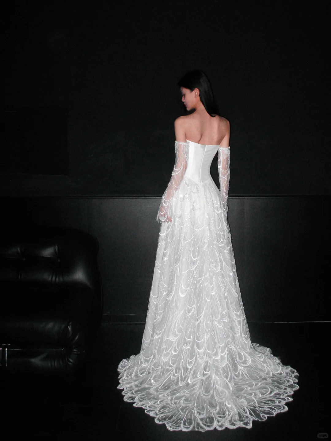 Cute A Line Sweetheart Neck Bow Beaded White Lace Satin Wedding Dress DP5306