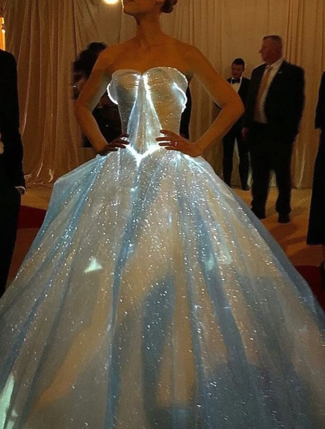 Cinderella Ball Gown Strapless Satin Long Prom Dress Evening Dress DP1813