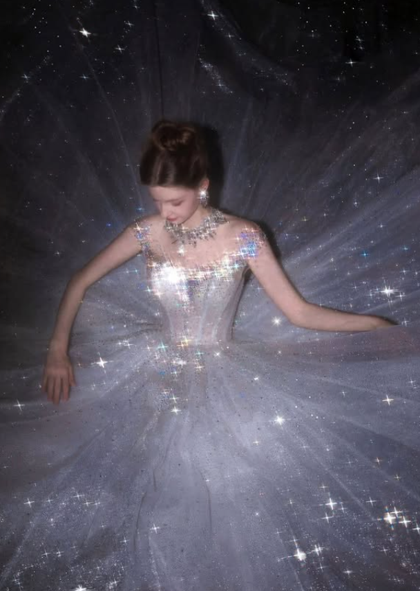 Stunning Shiny Ball Gown Exquisite Beaded White Tulle Long Prom Dress DP4921