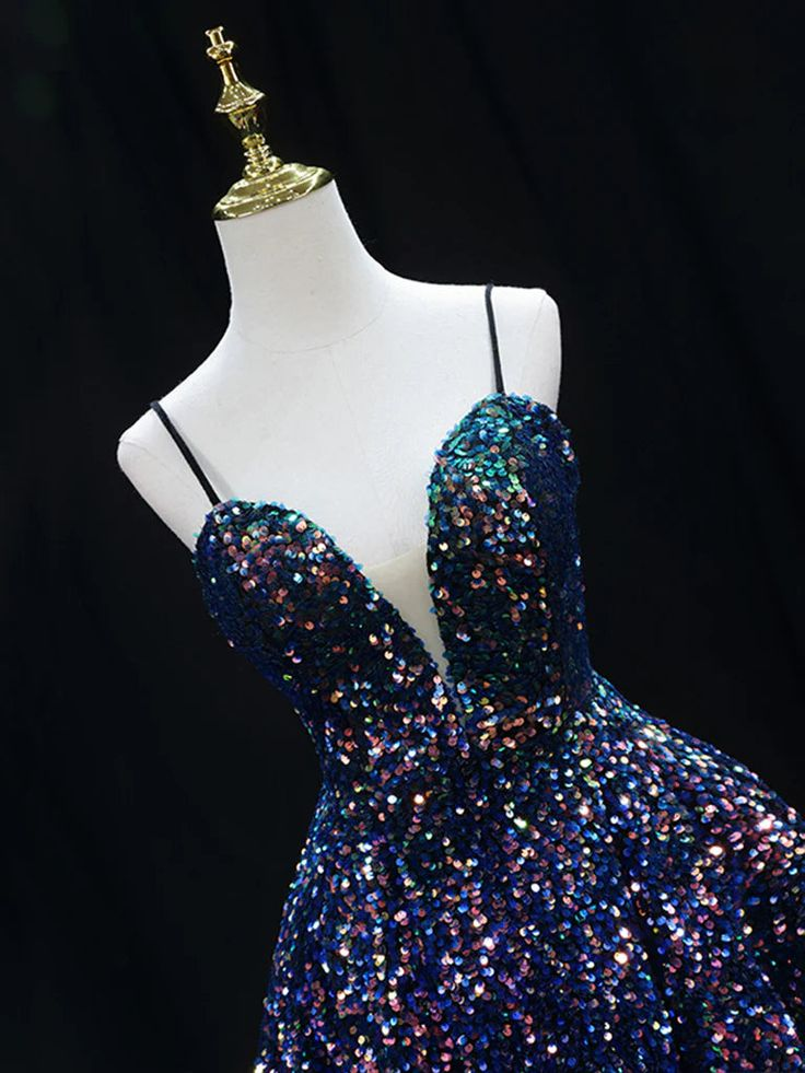 Sparkly Sequins Mini Prom Dress Homecoming Dress DP286