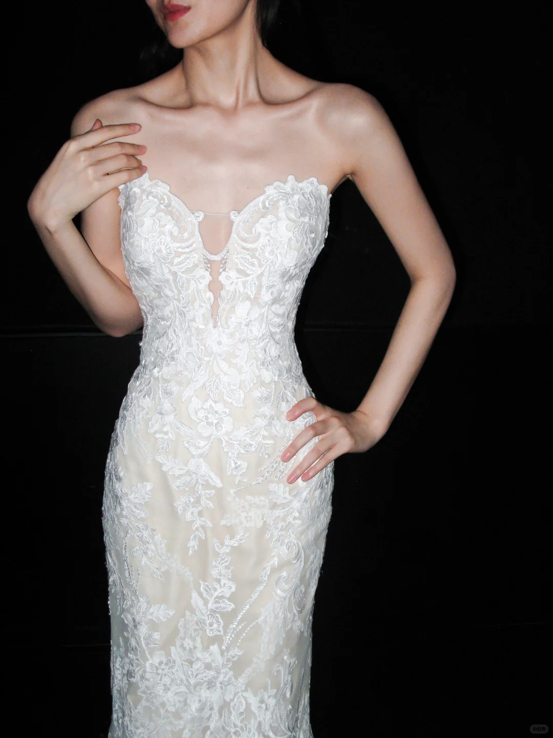 Elegant Sheath Sweetheart Neck White Lace Long Wedding Dress DP6373