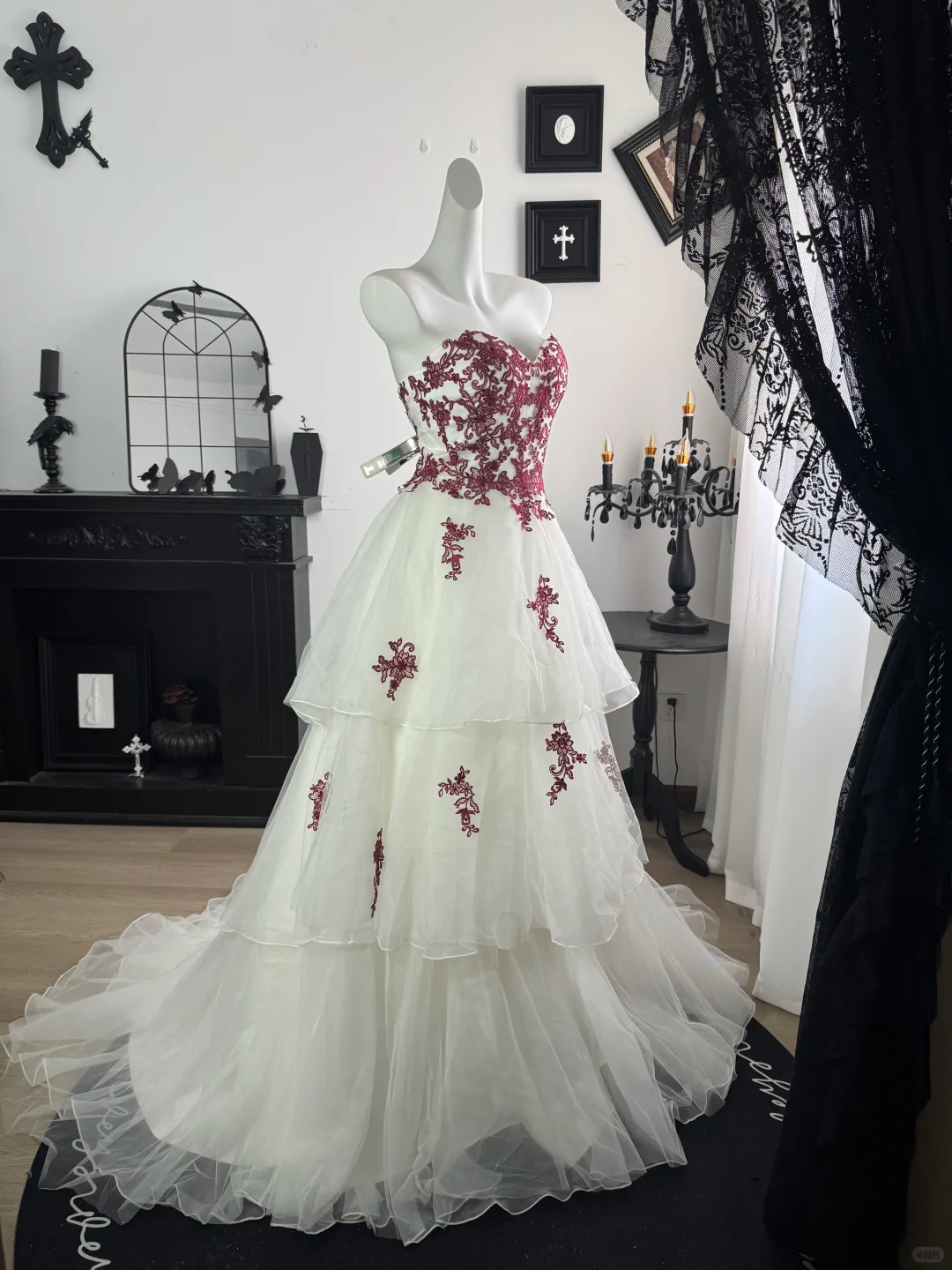 Vintage A Line Sweetheart Neck Lace Appliques Layered Tulle Long Prom Dress Evening Dress DP6981