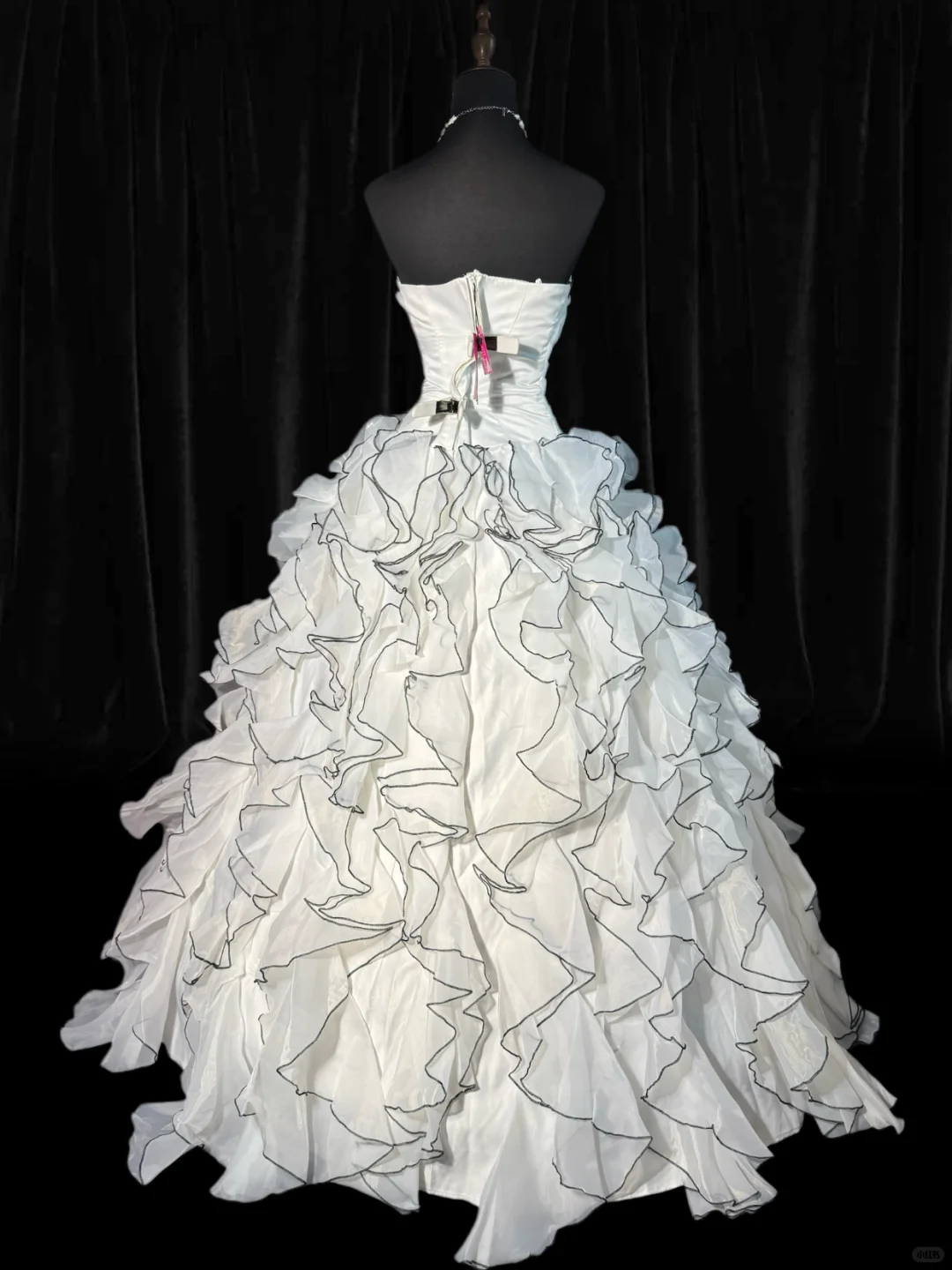 Vintage A Line Sweetheart Neck Appliques Layered Organza Prom Dress Evening Dress DP5226