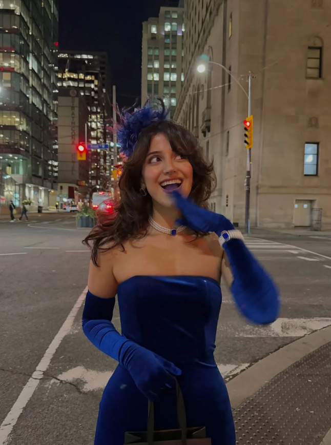 Sexy Classic Mermaid Strapless Royal Blue Velvet Prom Dress DP5023
