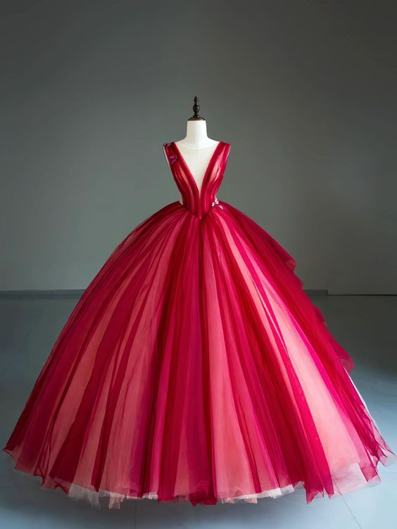 Fashion Tulle Ball Gown Long Prom Dress DP520