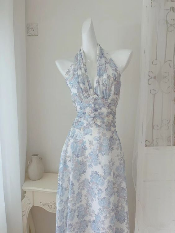 Sexy A Line Chiffon Floral Prom Dress Party Evening Dress DP105